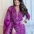 Elegant in magenta bandhani kurta set