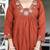 Earthy elegance in rust kurta set