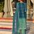 Soft chinnon silk fabric with bandhani print salwar suit featuring white patterns and a flowing dupatta