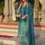 Soft chinnon silk fabric with bandhani print salwar suit featuring white patterns and a flowing dupatta