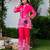Vibrant pink architectural print co-ord set