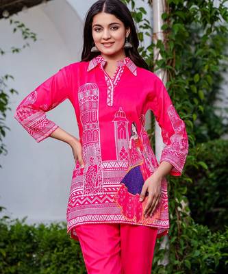 Vibrant pink co-ord set 3