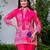 Vibrant pink architectural print co-ord set
