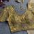 Gold Italian Silk Codding Sequence Peacock Work Bridal Blouse