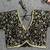 Black Thread Work Deep Neck Embroidered Blouse