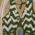 Mehndi Color Navratri Special Readymade Blouse with Mirror Work