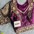 Wine Color Heavy Long Stitch Apple-Cut Cording Work Blouse