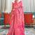 Cherry Pink Pashmina silk blend Saree