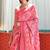 Cherry Pink Pashmina silk blend Saree