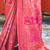 Cherry Pink Pashmina silk blend Saree