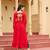 Red rayon kutchi gamthi work navratri kurti