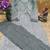Grey Striped Cotton Embroidered Kurta Pant Set