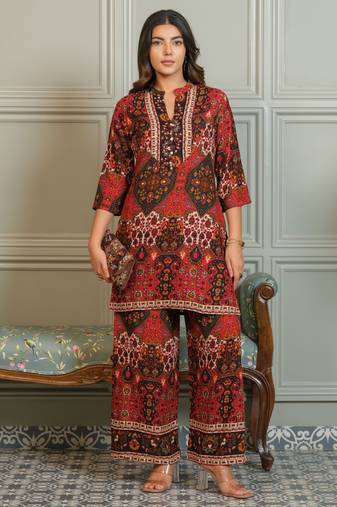 Tashvika carmen printed co-ord set