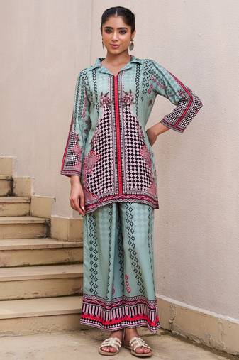 Kabool shamrock printed co-ord set