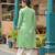 Mahua sage cotton fusion wear co-ord