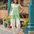 Mahua sage cotton fusion wear co-ord