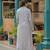 Mahua slate 3 pc cotton fusion wear set