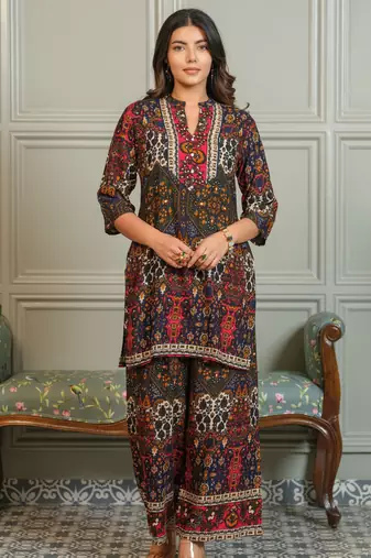Tashvika walnut printed co-ord set