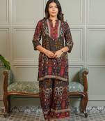 Tashvika walnut printed co-ord set