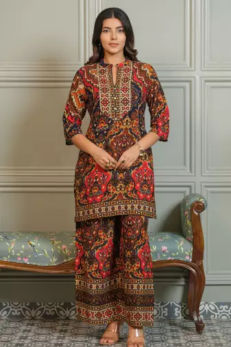 Tashvika lava printed kurta pant set