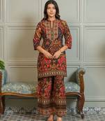 Tashvika lava printed kurta pant set