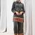 Kabool cobalt printed kurta pant set