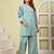 Mahua marbles embroidery cotton co-ord set