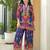 Pavitra hibis ikat printed co-ord set