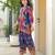 Pavitra hibis ikat printed co-ord set