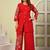 Mahua cardinal embroidery cotton co-ord set