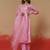 Bushra dove white embroidered viscose rayon kurta sets