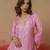 Tashvika blush pink embroidered cotton silk kurta sets