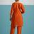Parikrama apricot rust embroidered chanderi kurta sets