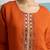 Parikrama apricot rust embroidered chanderi kurta sets