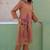 Viva toffee beige embroidered cotton kurta sets