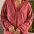 Kabool cardinal red printed cotton kurta sets