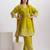Parikrama fern green embroidered chanderi kurta sets