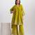 Parikrama fern green embroidered chanderi kurta sets