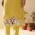 Albeli lemon dark yellow plain crepe kurta sets