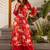 Kabool lava red printed cotton kurta sets