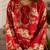 Kabool lava red printed cotton kurta sets