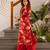 Kabool lava red printed cotton kurta sets