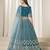 Embroidered Rama Art Silk Designer Long Lehenga Choli