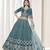 Embroidered Rama Art Silk Designer Long Lehenga Choli
