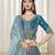 Embroidered Rama Art Silk Designer Long Lehenga Choli