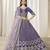 Embroidered Purple Art Silk Designer Lehenga Choli