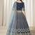 Embroidered Navy Blue Art Silk Designer Lehenga Choli