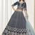 Embroidered Navy Blue Art Silk Designer Lehenga Choli