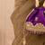 Purple silk embroidered potli bag