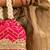 Pink silk embroidered potli bag